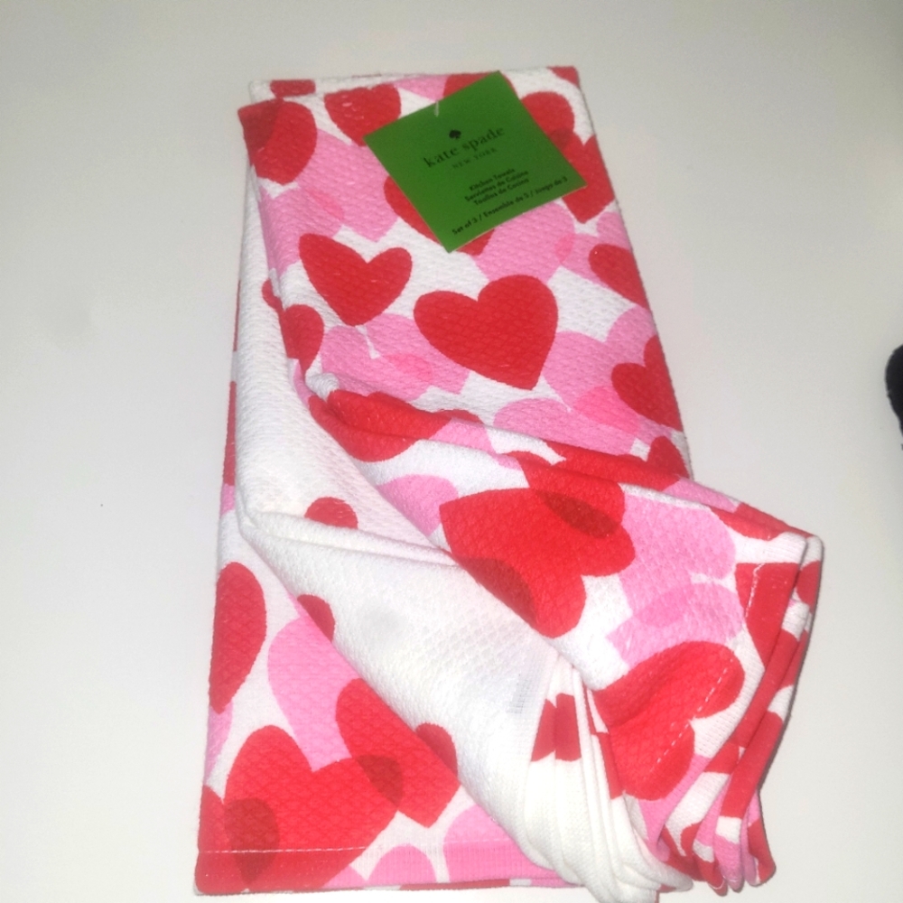 Kate Spade Valentine Kitchen Towels (Set of 3)